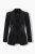 Ulla Popken 855550 Blazer cintado com pedras brilhantes Preto - Blazers e Coletes - Blazers em Tamanhos Grandes