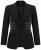 Ulla Popken 855550 Blazer cintado com pedras brilhantes Preto - Blazers e Coletes - Blazers em Tamanhos Grandes