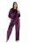 Ulla Popken 856119 Calças de estar em casa Ameixa - Pijamas/Loungewear - 