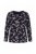 Ulla Popken 856134 Pijama com flores Preto - Pijamas/Loungewear - 
