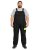 Adamo 109100 Jardineiras Pretas - Roupa de trabalho - Roupa de Trabalho Tamanho Grande Homem