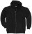 Adamo Athen Hoodie with Zipper Black - Sweatshirts & hoodies - Sweatshirt & Camisolas com Capuz tamanhos grandes