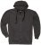 Adamo Athen Hoodie with Zipper Charcoal - Sweatshirts & hoodies - Sweatshirt & Camisolas com Capuz tamanhos grandes