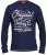 D555 Austin Long Sleeve T-shirt Navy - T-shirts - T-shirts Homem Tamanhos Grandes