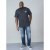 D555 Chalmer Couture Space Dye T-shirt Black - T-shirts - T-shirts Homem Tamanhos Grandes