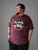 Kam Jeans 5753 Buccaneer Print T-Shirt BURGUNDY MARL - T-shirts - T-shirts Homem Tamanhos Grandes