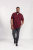 D555 Grant Polo Shirt Maroon - Pólos - Pólos Tamanhos Grandes Homem