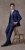Skopes Kennedy Suit pants Royal Blue - Jeans & calças - Jeans & Calças Tamanhos Grandes Homem