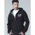 D555 Verlin Couture Full Zip Hoodie Black - Sweatshirts & hoodies - Sweatshirt & Camisolas com Capuz tamanhos grandes