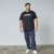 North Latitude Mountain T-Shirt V-Neck Preto - TALL T-shirts - T-Shirts para Homens Altos