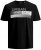 Jack & Jones Booster T-shirt Black - T-shirts - T-shirts Homem Tamanhos Grandes