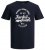 Jack & Jones JJERAFA TEE Navy - T-shirts - T-shirts Homem Tamanhos Grandes