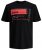 Jack & Jones JCOBOOSTER TEE Black - T-shirts - T-shirts Homem Tamanhos Grandes