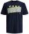 Jack & Jones JCOBOOSTER TEE Navy - T-shirts - T-shirts Homem Tamanhos Grandes