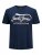 Jack & Jones JPRBLUBOOSTER TEE Navy - T-shirts - T-shirts Homem Tamanhos Grandes
