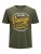 Jack & Jones JPRBLUBOOSTER TEE Khaki - T-shirts - T-shirts Homem Tamanhos Grandes