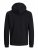 Jack & Jones JCOBERG SWEAT ZIP Hoodie Black - Sweatshirts & hoodies - Sweatshirt & Camisolas com Capuz tamanhos grandes