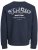Jack & Jones Yuki Back Print Crew Neck Sweatshirt Sky Captain - Sweatshirts & hoodies - Sweatshirt & Camisolas com Capuz tamanhos grandes