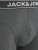 Jack & Jones Black Friday Trunks 3-Pack Grey Black - Roupa Interior & natação - Roupa interior Homem Tamanhos Grandes