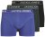 Jack & Jones Black Friday Trunks 3-Pack Blue Black - Roupa Interior & natação - Roupa interior Homem Tamanhos Grandes