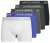 Jack & Jones Black Friday Trunks 5-Pack Black Grey Blue White - Roupa Interior & natação - Roupa interior Homem Tamanhos Grandes
