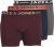 Jack & Jones LICHFIELD Trunks 3-Pack Burgundy - Roupa Interior & natação - Roupa interior Homem Tamanhos Grandes
