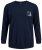 Jack & Jones JCOFILO Crew Neck Sweater with Back Print Navy Blazer - Sweatshirts & hoodies - Sweatshirt & Camisolas com Capuz tamanhos grandes