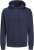Jack & Jones BRADLEY Hoodie Navy Blazer - Sweatshirts & hoodies - Sweatshirt & Camisolas com Capuz tamanhos grandes