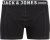 Jack & Jones SENSE Trunks 3-Pack Black - Roupa Interior & natação - Roupa interior Homem Tamanhos Grandes