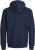 Jack & Jones BRADLEY Zip Hoodie Navy Blazer - Sweatshirts & hoodies - Sweatshirt & Camisolas com Capuz tamanhos grandes