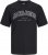 Jack & Jones CALEB VARSITY O-Neck T-Shirt Black - T-shirts - T-shirts Homem Tamanhos Grandes
