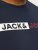 Jack & Jones CORP Logo Play 5 T-Shirt Navy Blazer - T-shirts - T-shirts Homem Tamanhos Grandes