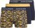 Jack & Jones SKULLROCK Trunks 3-Pack Navy Blazer - Roupa Interior & natação - Roupa interior Homem Tamanhos Grandes