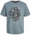 Jack & Jones JJSKULL ROCK T-Shirt Goblin Blue - T-shirts - T-shirts Homem Tamanhos Grandes