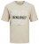 Jack & Jones JJPAISLEY T-Shirt Moonbeam - T-shirts - T-shirts Homem Tamanhos Grandes