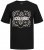 Jack & Jones JJPAISLEY T-Shirt Black - T-shirts - T-shirts Homem Tamanhos Grandes
