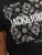 Jack & Jones JJPAISLEY T-Shirt Black - T-shirts - T-shirts Homem Tamanhos Grandes