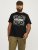 Jack & Jones JJPAISLEY T-Shirt Black - T-shirts - T-shirts Homem Tamanhos Grandes