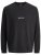 Jack & Jones Norrebro Crew Neck Long Sleeve T-Shirt Black - T-shirts - T-shirts Homem Tamanhos Grandes