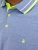 Jack & Jones PAULOS Short Sleeve Polo Light Blue/NEON - Pólos - Pólos Tamanhos Grandes Homem