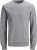 Jack & Jones Basic Sweatshirt Light Grey Melange - Sweatshirts & hoodies - Sweatshirt & Camisolas com Capuz tamanhos grandes