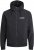 Jack & Jones RUSH SOLID Bomber Jacket with Hood Black - Casacos - Casacos Homem Tamanhos Grandes
