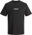 Jack & Jones ESTERBRO T-Shirt Black - T-shirts - T-shirts Homem Tamanhos Grandes