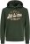 Jack & Jones 2 COL LOGO Hoodie Kombu Green - Sweatshirts & hoodies - Sweatshirt & Camisolas com Capuz tamanhos grandes