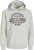 Jack & Jones 2 COL LOGO Hoodie White Melange - Sweatshirts & hoodies - Sweatshirt & Camisolas com Capuz tamanhos grandes