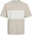 Jack & Jones LEGACY BLOCKING T-Shirt Beige - T-shirts - T-shirts Homem Tamanhos Grandes