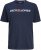 Jack & Jones Corp Logo Crew Neck T-Shirt Navy Blazer - T-shirts - T-shirts Homem Tamanhos Grandes