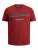 Jack & Jones JJELOGO TEE Red - T-shirts - T-shirts Homem Tamanhos Grandes