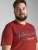 Jack & Jones JJELOGO TEE Red - T-shirts - T-shirts Homem Tamanhos Grandes