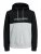 Jack & Jones JJEURBAN BLOCKING SWEAT Black - Sweatshirts & hoodies - Sweatshirt & Camisolas com Capuz tamanhos grandes